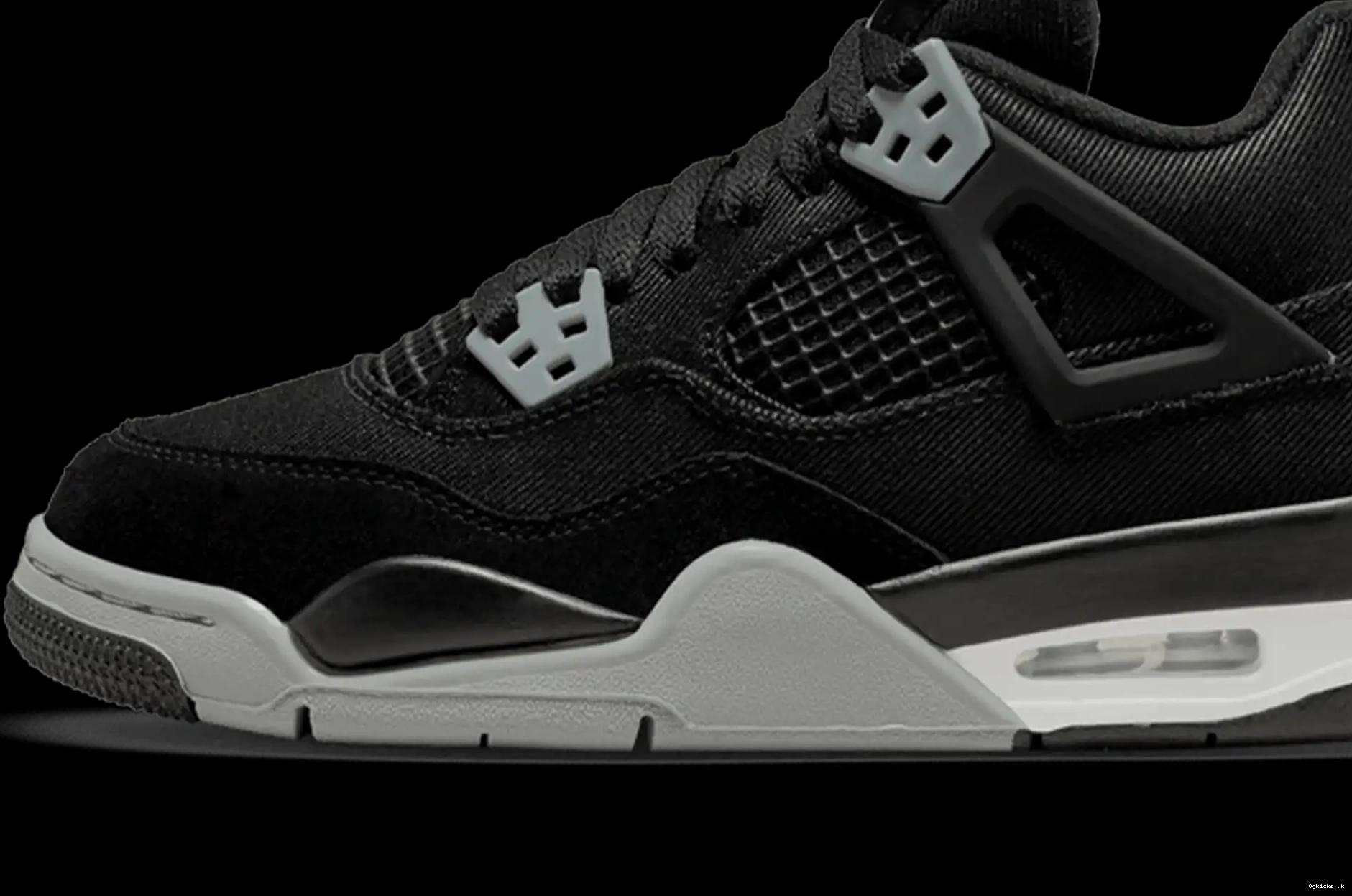 GS 4 Black Canvas Air Retro Jordan 0516
